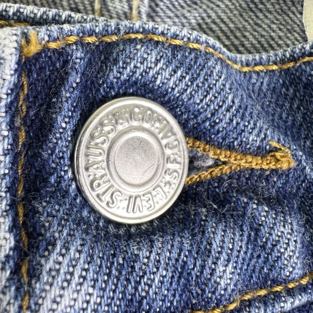 Levi's 505 Regular Fit Straight Leg Jeans Men's 36x30 Blue Denim 100% Cotton Vtg